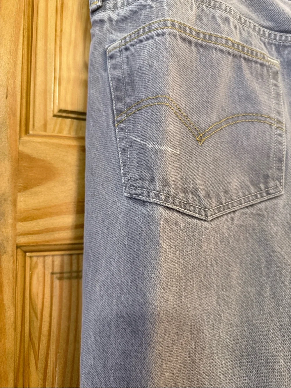 Levi's 501 Original Fit Button fly -Men's Light Gray 42 x 30